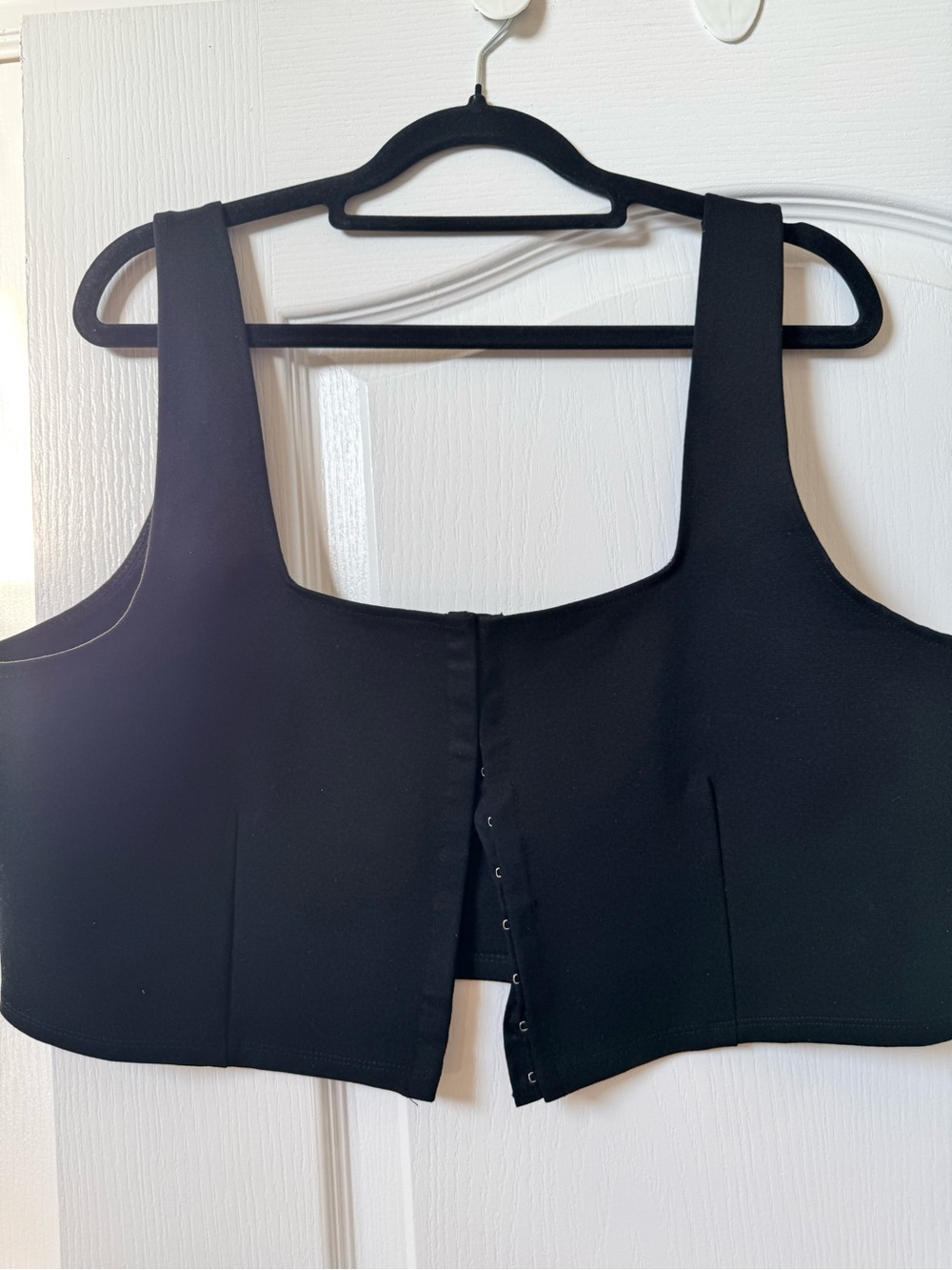 H&M Black Corset Top with Front Hook Closure - Picture 1 of 3